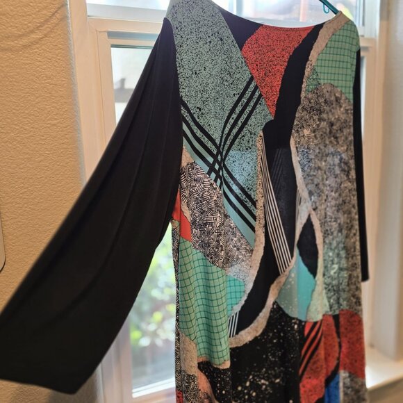 👗Style & Co Abstract Print Shift Dress - Picture 3 of 4